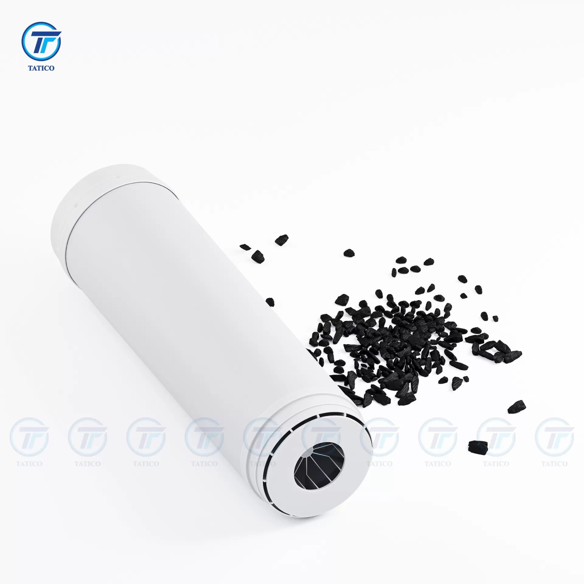 UDF water filter with white cap 380g